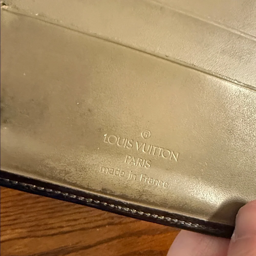Louis Vuitton Black Epi Olive Wallet Dyed
